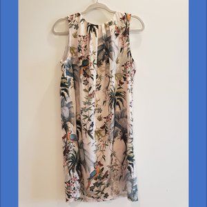 Botanical knee length dress